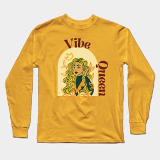 Bold Beauty: Vibe Queen's Signature Collection Long Sleeve T-Shirt